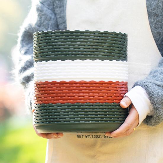 2ks přenosný podnos na květináče na sběr přebytečné drenáže plastový podnos na květináče odolný proti opotřebení a proti deformaci