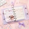 25 Sheets Mini Cartoon Die-Cutting Sticker Book, Cute Decorative Stationery Stickers, DIY Scrapbook Diary Album Nail Art Decal