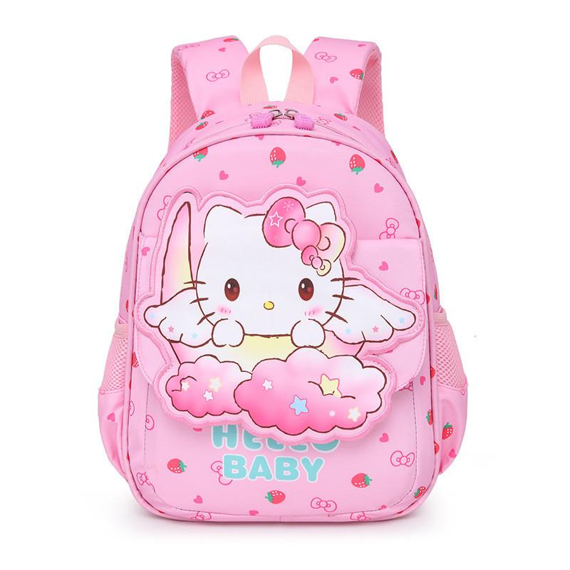 Adorable Cartoon Kids Backpack For Boys And Girls In Spiderman Blue Nylon Material