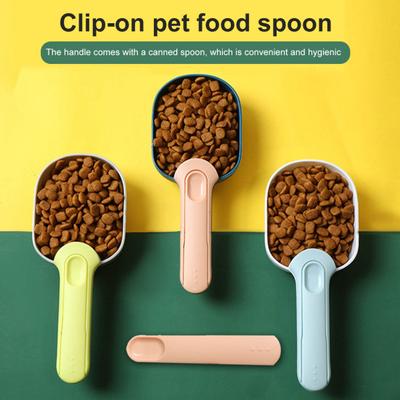 Lopatka na krmivo pro domácí mazlíčky Vysoká houževnatost Pohodlné uchopení Přenosná lopatka na krmení zvířat s těsněním