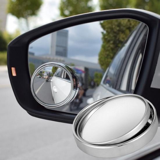 2x Car Blind Spot Mirrors Adjustable Round HD Glass Convex Side Rear View Mirror