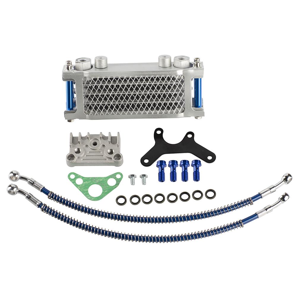 Motorcycle Oil Cooler Oil Radiator Kit For Honda Monkey Yamaha Kawasaki 50cc-140cc Pit Dirt Bike Scooter Moped Enduro Motocross