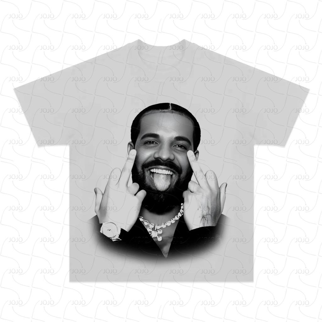 Real Rapper Drake Retro Graphic T Shirt Men's Hip Hop Clothing Y2k Unisex Fashion Oversized West Coast Gangster Top Gift for Fan
