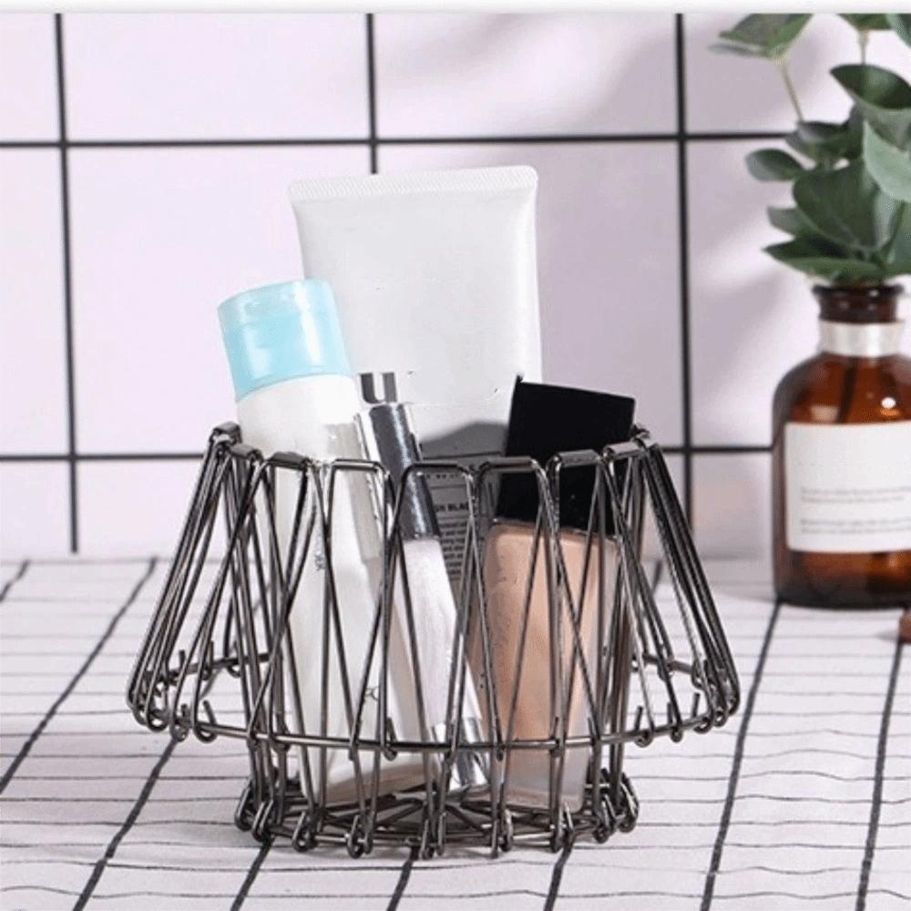 Hollow Structure Candy Dessert Rack Scalable Wire Fruit Basket  Desktop Storage