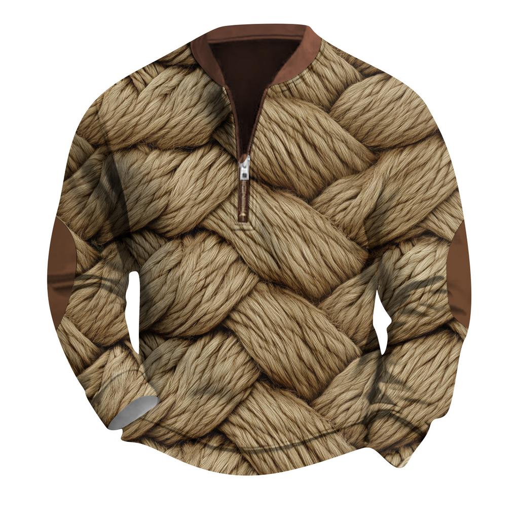 Men's Retro Casual Gradient Printed Sweatshirt