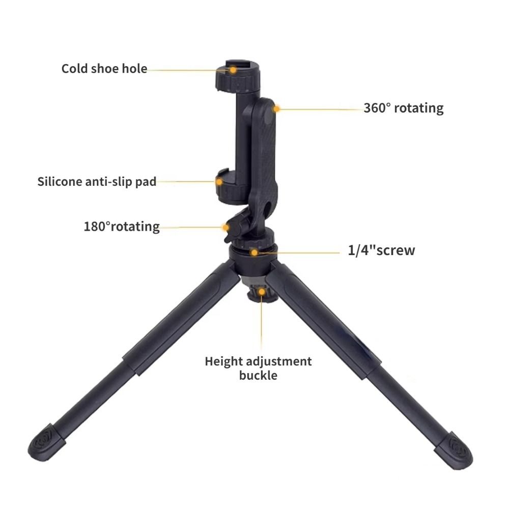 Universelle Handy-Stativhalterung mit dualer Kalt Schuh Smartphone-Halterungsadapter für Smartphone-Vlogs