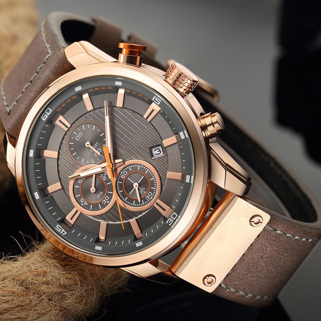 Curren High Quality Watch Waterproof Quartz Wrist Analog Digital Leather Fashion Casual Business Men Sports Watches