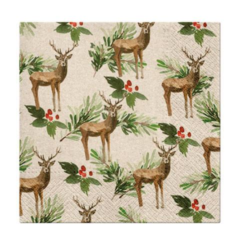 

Салфетка Paw We Care для обеда 33см (20 шт.) (Олени)