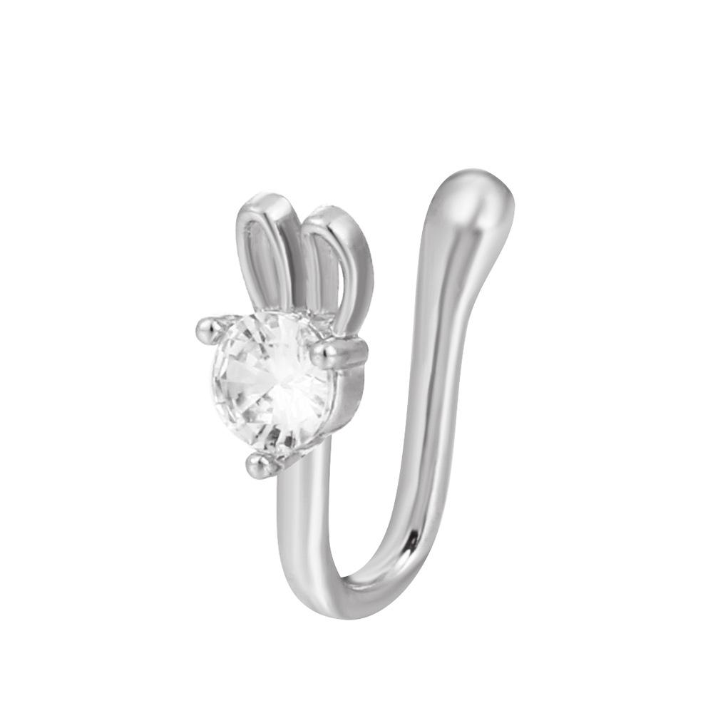 Vintage Goldfarbe Drache Schmetterling Fake Nasenring für Frauen Afrika Kupfer Helix U-Form Faux Nasenring Piercing Körperschmuck