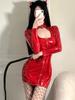 Cute Bunny Girl Cosplay Rabbit Costumes Women New Year Open Bra Crotch Sexy Lingerie Erotic Bandage Bodysuit Plus Uniform