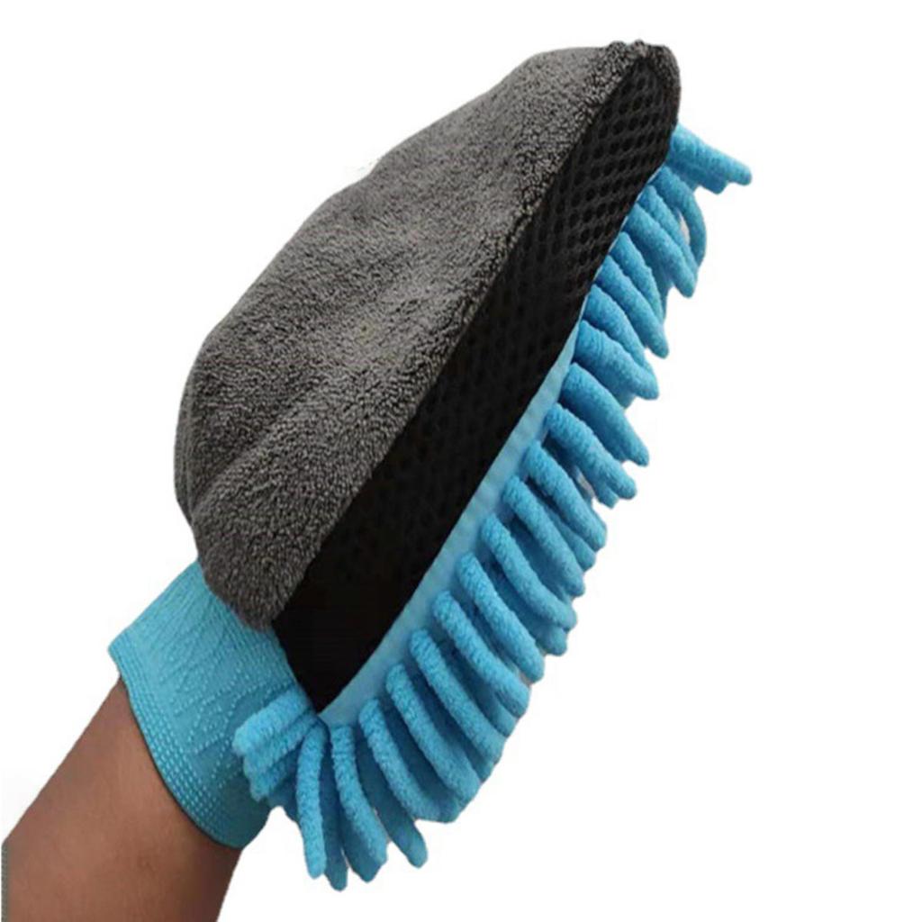 Car Washing Gloves Waterproof  Chenille Gloves Car Cleaning Mitt Detailing Brush Auto Care Double-faced Glove