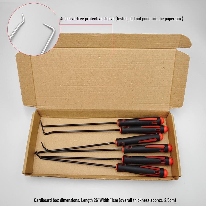 In-Stock 6-Piece Extended Oil Seal Puller Set: Screwdriver, Hook, Seal/Gasket Tool