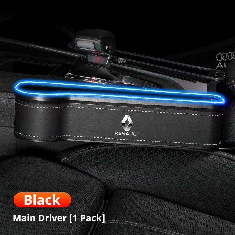For Renault 2026 Nye hjulkapsler Sete Sideoppbevaringslomme for Bilsete Gapfyllerboks For Renault Megane 2 3 Clio Scenic Duster Kap