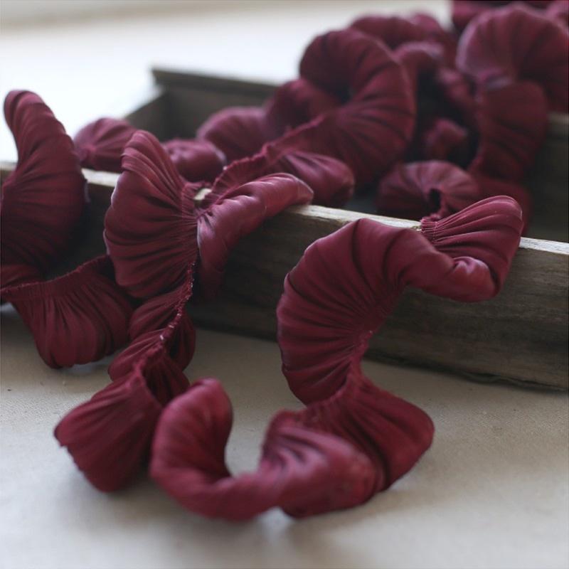 4M Glitzer Superweicher Kristall Satin Doppellagig Plissiert Rüschenspitze Besatz DIY Nähen Kleidung Rocksaum Heimtextildekor