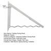 Folding Clothes Drying Rack Wall Mount Laundry Drying Hanger Wavy Design Space-Saving Easy Installation Clothes Rail for Bedroom Laundry Room