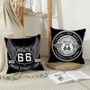 Fashion US Route 66 Pillow Case Office Cushions Suitable For Sofa Car Bedroom Decorative Cushion Cover