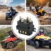 12V Winch Solenoid Relay Warn Winch Solenoid For Atvs Utvs Contactor Winch Solenoid Box Replacement 5000-7000 Lbs Winch Parts