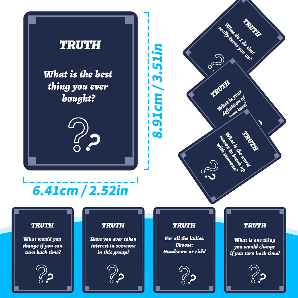 Interactive Board Game Cards for Parties Social Gatherings Featuring Dare Zone