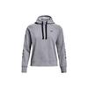 Logo Pattern Color Block Loose Fleece Hoodie Women Hoodies Gray 1365861-035