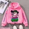 Hoodies Sweatshirts Girls Cartoon Girl Hooded Sweatshirt Children's Fashionable Casual Top Casual Girl's Clothing