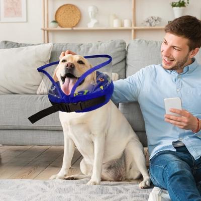 Inflatable Dog Cone Collar for Large Dogs Cats Adjustable Soft Dog Surgery Collar Pet