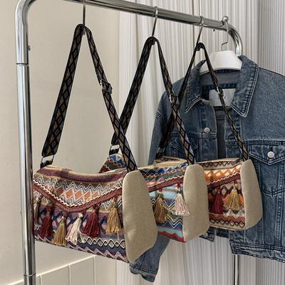 Neue Vintage Bohème Fransen Umhängetasche Damen Quaste Boho Hippie Gypsy Fransen Damen Handtaschen Offene Tasche Geldbörsen und Handtaschen