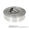 12pcs/set Multifunctional Stainless Steel Circle Cookie Cutter DIY Fondant Cake Decoration Molds