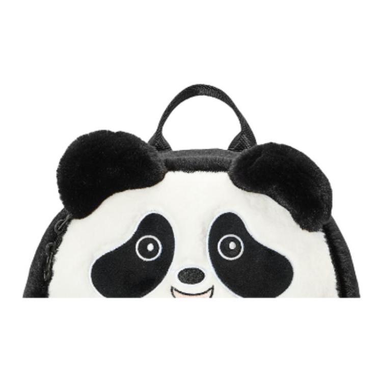 Skechers 8L Retro Fashion Panda Shape Design Fabric Backpack Kids backpack Carbon-Black L425K064