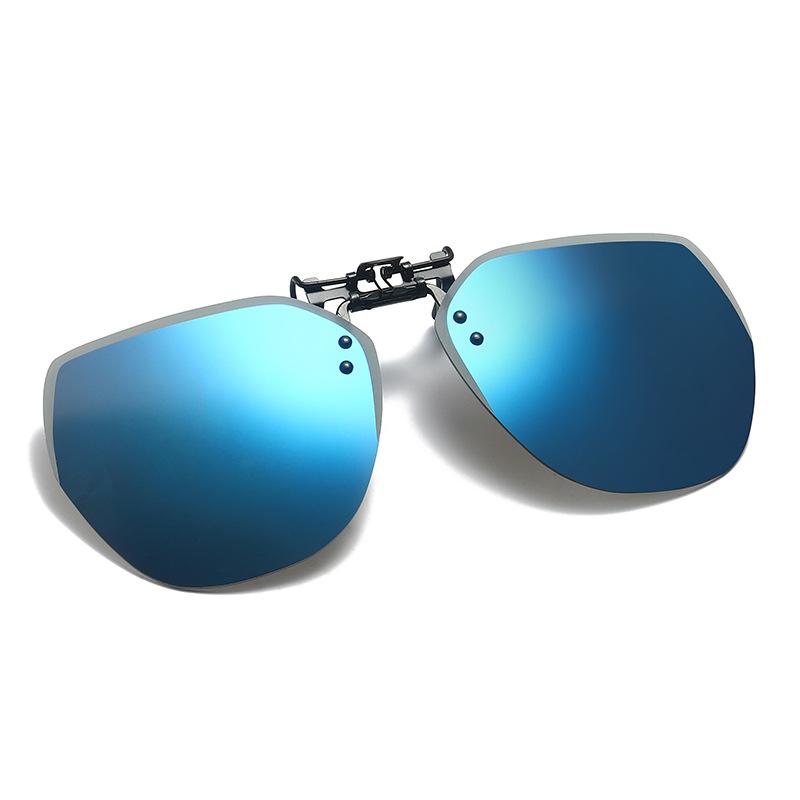 New Polarized Sunglasses Lens Clip On Glasses Night Vision Yellow Women Men Square Sun Glasses With Clips Unisex Clips