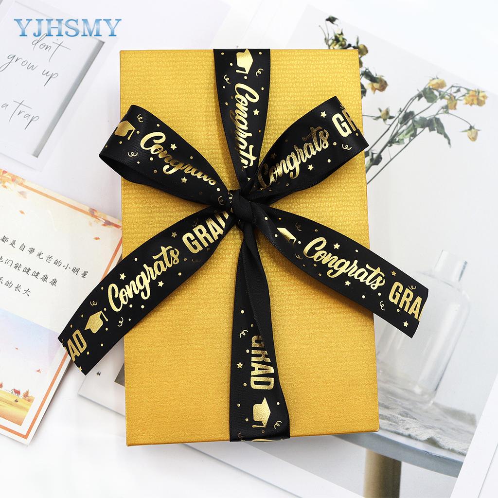 Ribbon Bronzing Congrats On Graduation Ribbons Congratulations Congrats Grad Decorative Ribbon Gift Wrapping