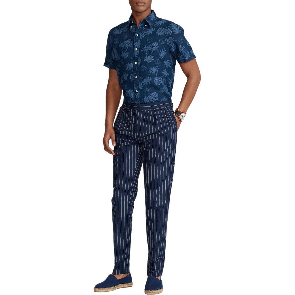 Polo Ralph Lauren SS25 Classic Tropical Style Linen Short Sleeve Shirt Men shirts MNPOWOV1N820312-999