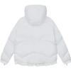 FILA Fw23 Down Jacket Fashion Simple Loose Warm Hooded Coat Women outerwear Standard-White F11W349923F-WT