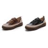 2025 new spring, summer and autumn large size retro first-layer cowhide single shoes women's flat bottom round head soft sole low-top shoes