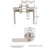 Handle Door Lock Set Room Door Adjustable Solid-state Lock Bedroom Door Lock Tubular Lever Lock Aluminum Alloy Door Lock