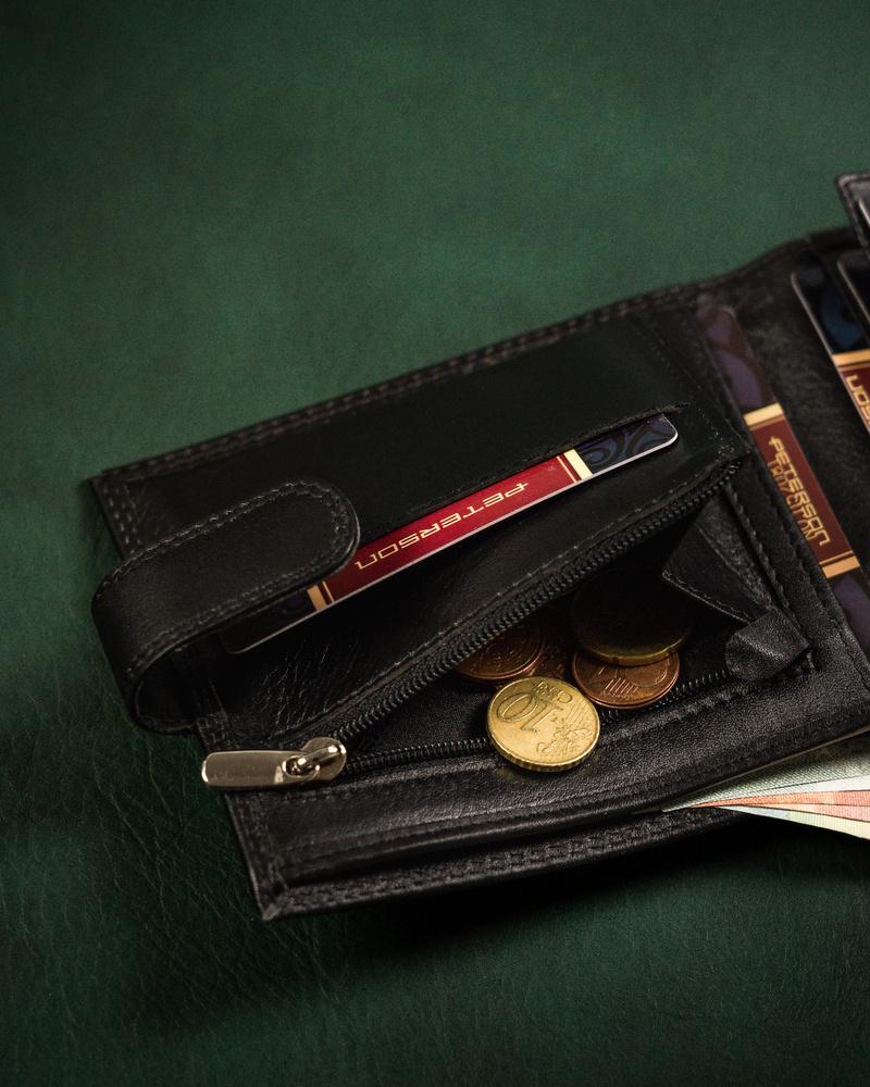 Large Leather Men's Card Wallet - Peterson