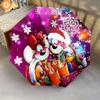 1 PC Automatic Folding Umbrella - Diddl Custom Name Pattern, Portable & Foldable Design with 8 Ribs, Christmas Birthday Gifts