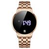 REWARD 51001M Touch Screen LED Digital Watches Man Chain Steel Waterproof Luxury Sport Wristwatches Chronograph Steel Band Watch