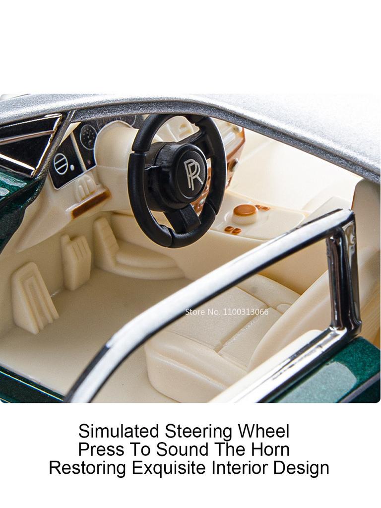 1:22 Rolls-Royce Wraith Phantom Models Cars Toys Doors Opened Sports Car Wheel Pull Back Vehicles Models for Boys Festival Gifts