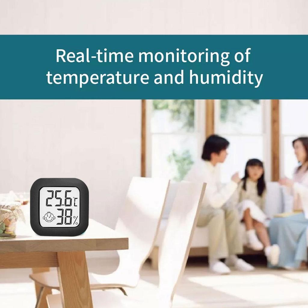 Temeo Teploměr Vlhkoměr Hygro Indikátor Pro Stolní Nebo Nástěnnou Montáž S Ukazatelem Klimatu Místnosti Přenosný Vlhkoměr