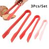 3 Sizes Bread Tongs, Plastic Food Salad Serving Tongs Cooking Utensils Set Kitchen Tongs for Kitchen Cooking, BBQ, Buffet, Party