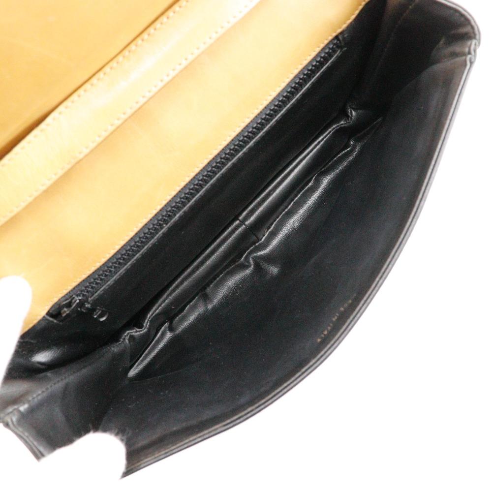 Celine Old Celine Shoulder Bag 2-way Clutch Black Calfskin Women Used