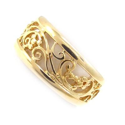 9 mm vergoldeter „Choreographie“-Ring