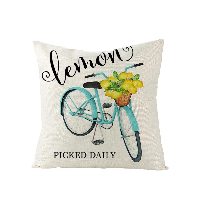 Summer Nordic Sunflower Print Pillow Case Home Decor for Sofa Pillow Cover / Cushion Covers Drop Shipping Hogar