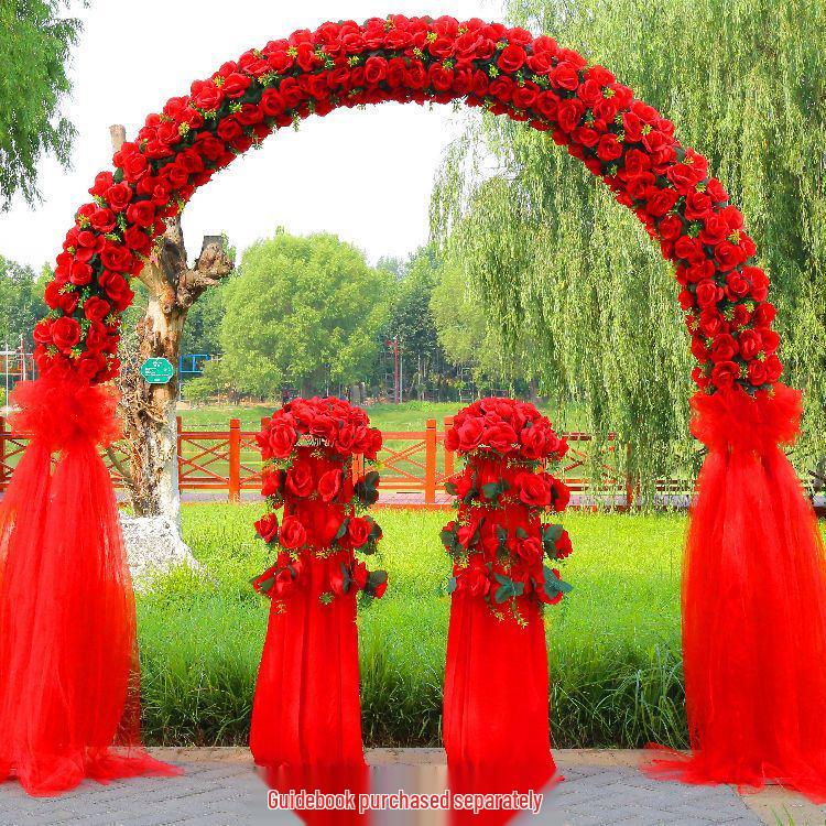 Silk Flower Wedding Arch Decoration for Anniversaries and Events