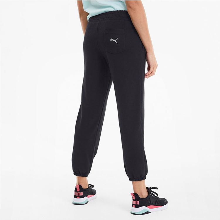 Puma Casual Sports Tapered Cropped Pants Women Bottoms Black 582932-01