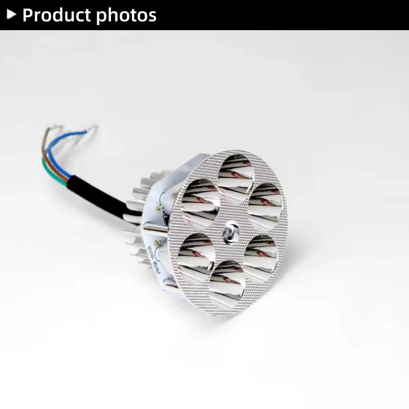 

1x Универсальная светодиодная фара для мотоцикла с дальним/ближним светом, встроенная прожекторная лампа для использования на автомобилях и мотоциклах