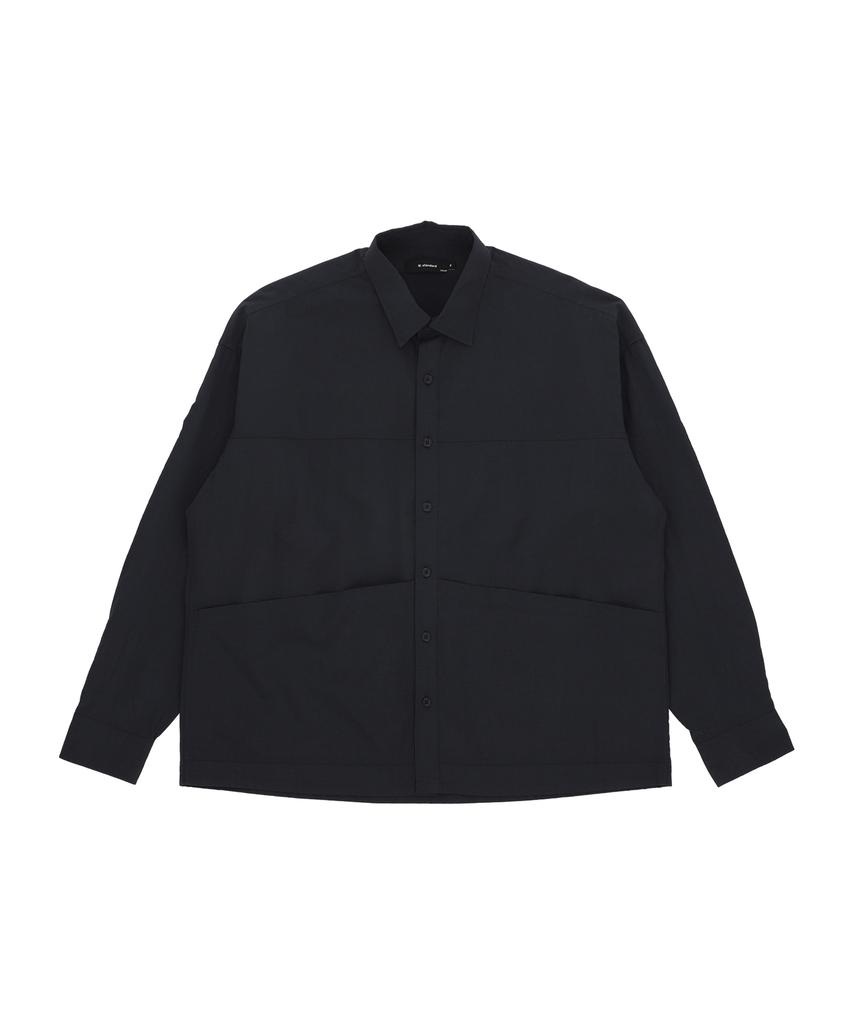 W STANDARD Oversized Washer Pocket Shirt [4 Colors]