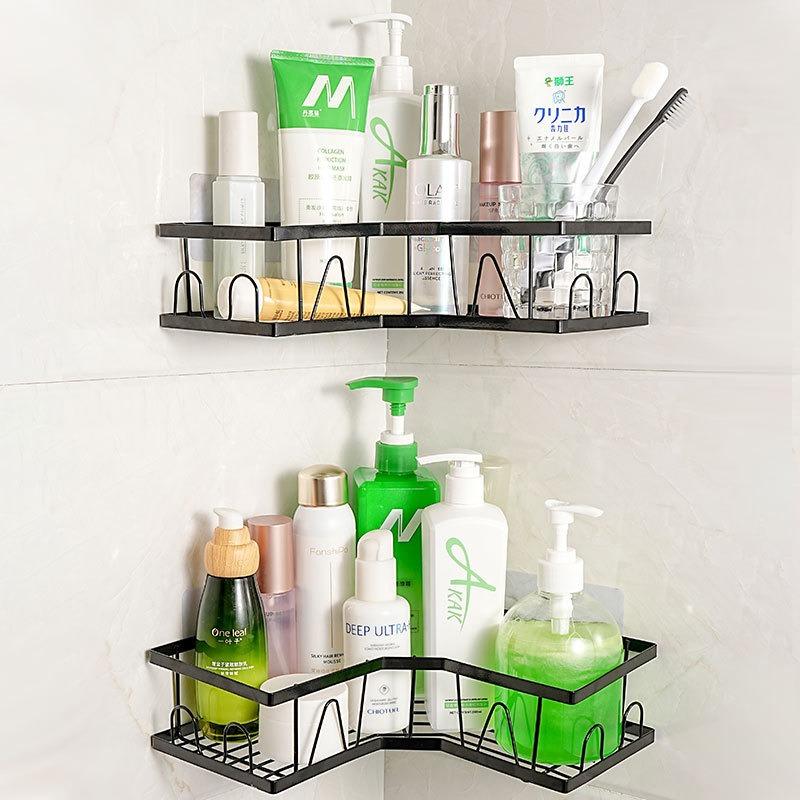 Bathroom Rack Triangular Non-punching Storage Rack, Bathroom Corner Wall Hanging Toiletries, Sorting Shelf