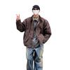 Detroit Men's Vintage Hardcore Style Retro Harrington Jacket for Spring and Autumn