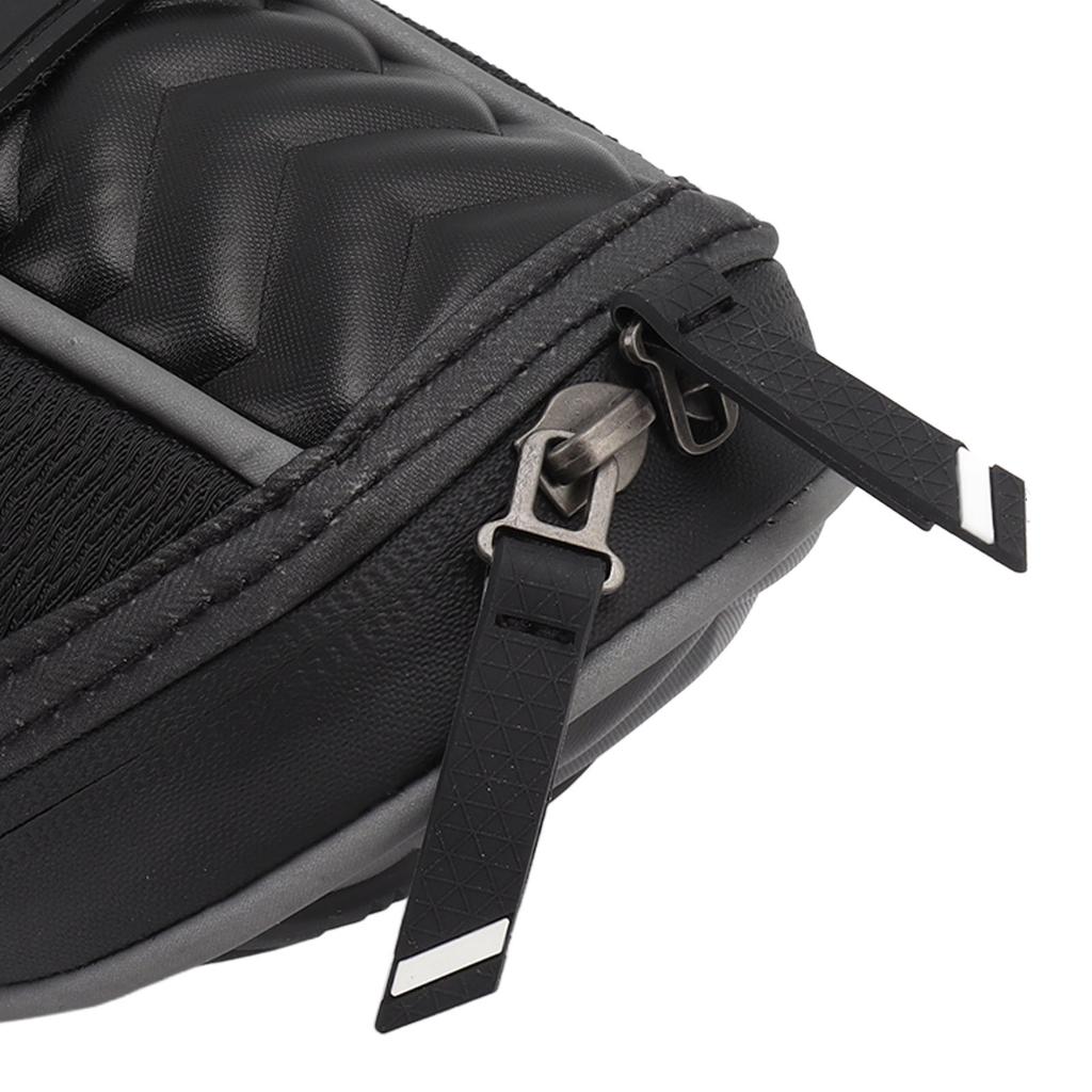 Bike Saddle Bag Polyester Reflective Strip Large Capacity Carrying Bag for Riding Cycling